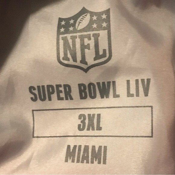 SUPER BOWL LIV NFL S.A.F.E. Security Staff Red Windbreaker Jacket Men's 3X - Picture 11 of 11